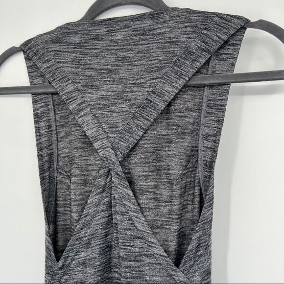 Lululemon &Go Endeavor Heathered Luon Open Back Twist Sleeveless Tank Top - Picture 7 of 13